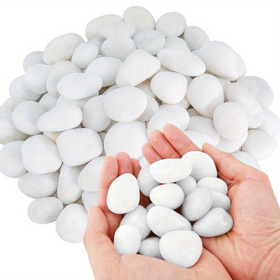 Aquarium Marine Fish - 200/400g Białe, wysoki połysk, naturalne kamienie