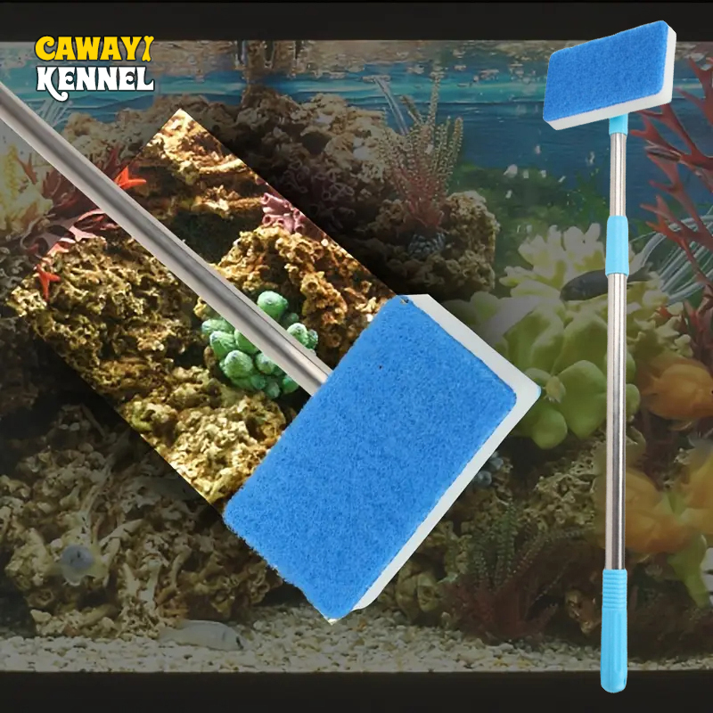 Marine Aquarium Glass Cleaner - Uchwyt teleskopowy 55-95 cm 180 °
