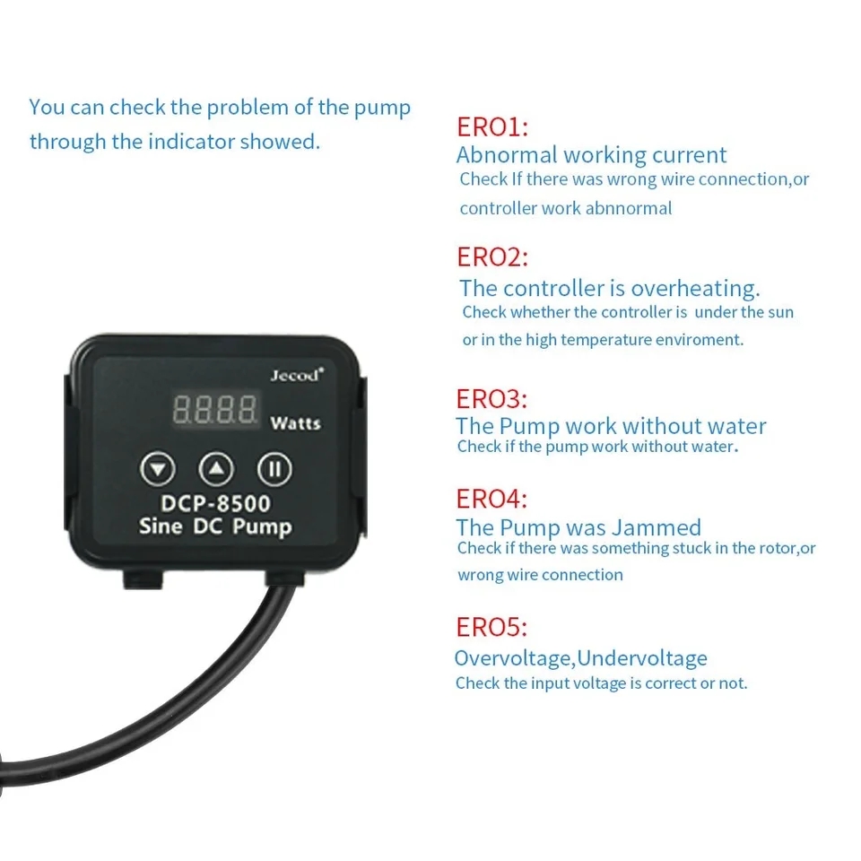 Jebao Jecod DCP 2500/3500/5000 – Marine Aquarium Return Pump recenzja i cena