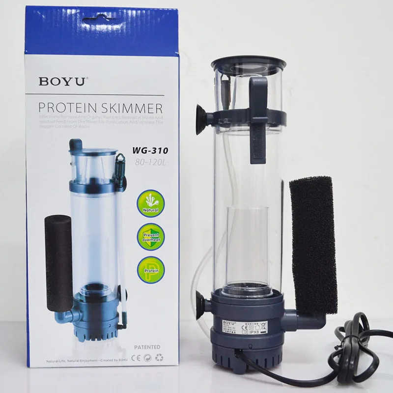 Filtr proteinowy BOYU 6W/8W, w – Marine Aquarium Protein Skimmer recenzja i cena